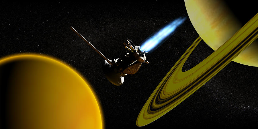 Cassini Spacecraft Photograph by Christian Darkin