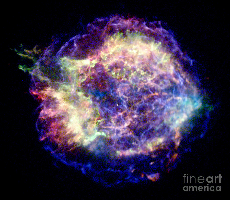 Cassiopeia A, Cas A, Supernova Remnant Photograph by Nasa