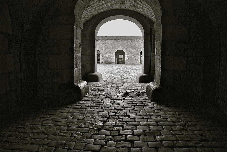 Castel Montjuic Archway Photograph by Eric Tressler