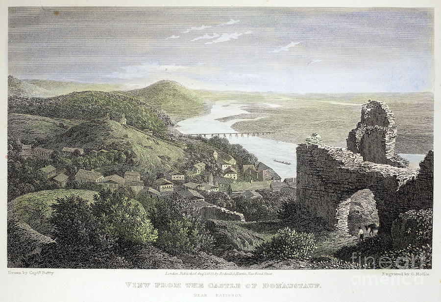 Castle Donaustauf, 1823 Photograph by Granger