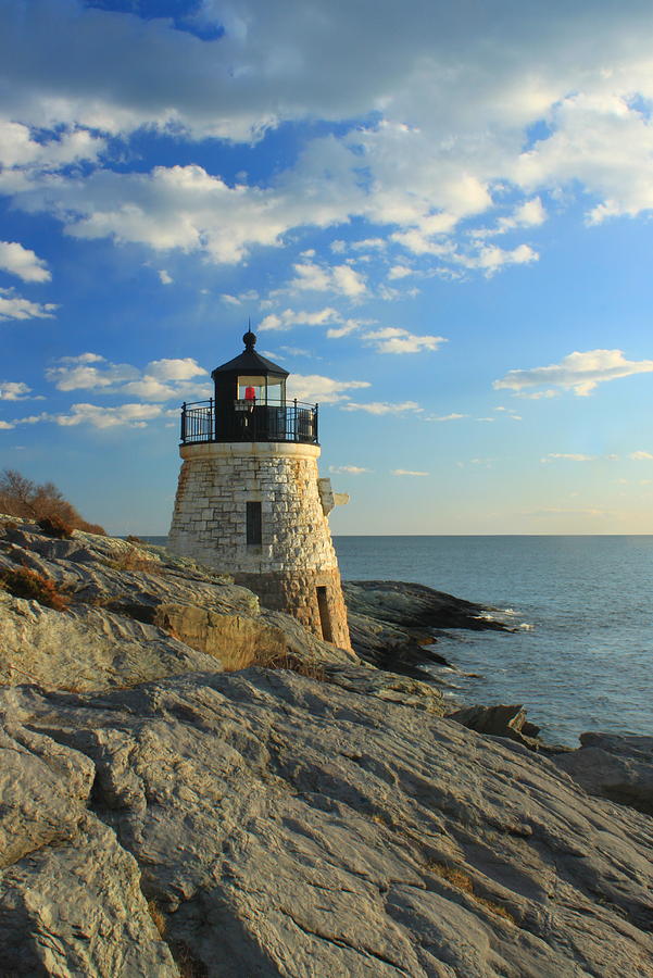 Castle Hill Lighthouse Newport Rhode Island Photograph by John Burk