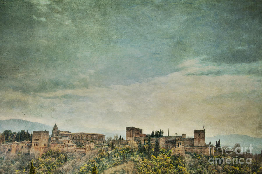 Alhambra Photograph - Castle on a Hill by Marion Galt