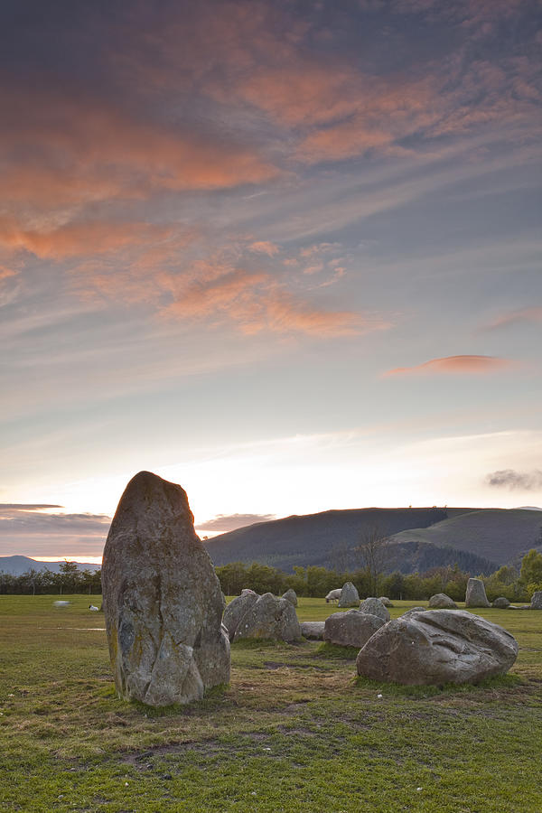Castlerigg Stone Circle In The Lake District Photograph by Julian Elliott Ethereal Light