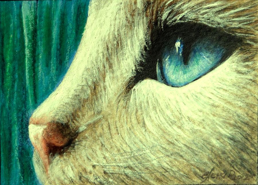 Nature Painting - Cat by Yelena Day