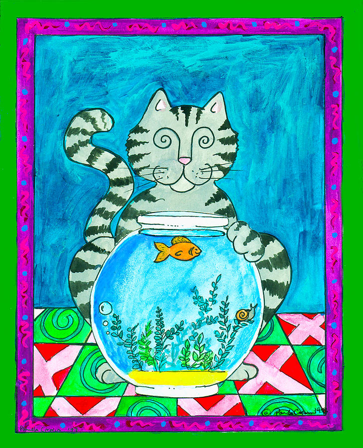 Cat  Painting by Pamela  Corwin