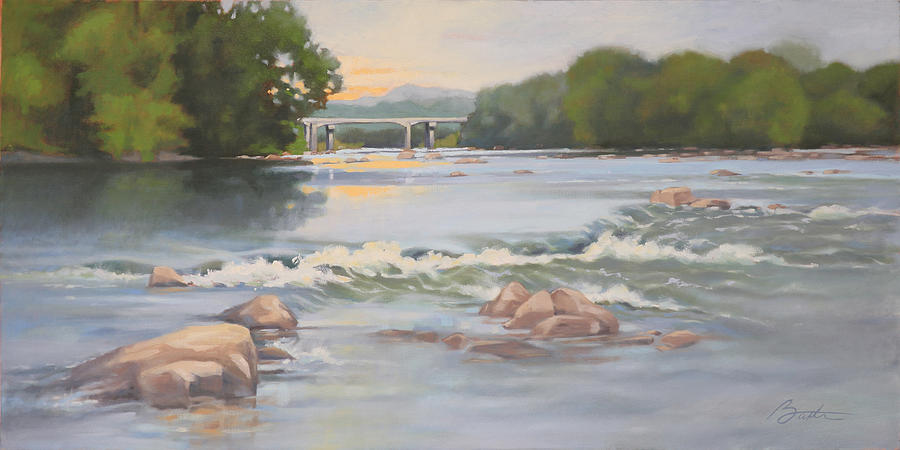 Tree Painting - Catawba River by Todd Baxter