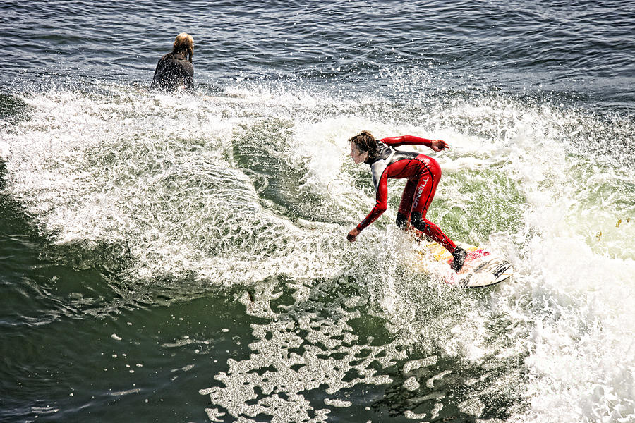 Sports Photograph - Catch a Wave IX by Chuck Kuhn