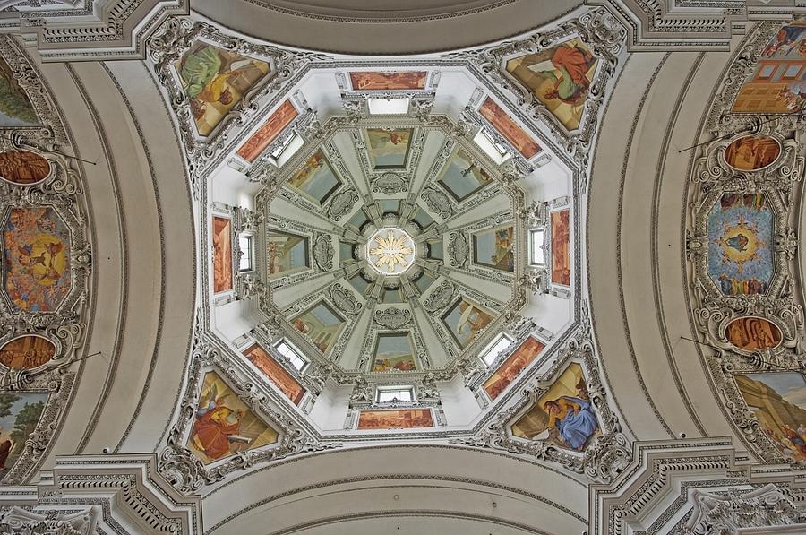 Architecture Photograph - Cathedral Dome Interior, Close Up by Axiom Photographic