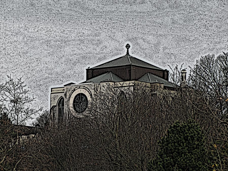 Tim Allen Digital Art - Cathedral On The Hill by Tim Allen
