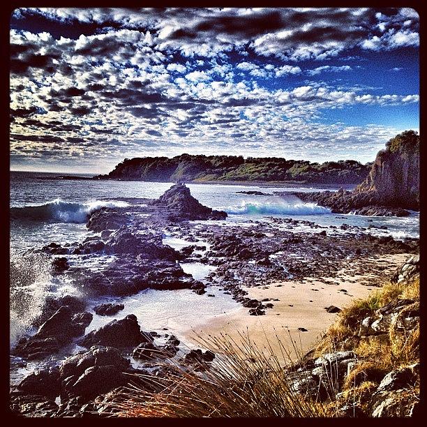Surf Photograph - Cathedral Rocks, Looking Over To The by Shayle Graham