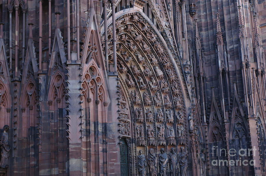 Catherdral In Strasbourg Germany Photograph by Bob Christopher