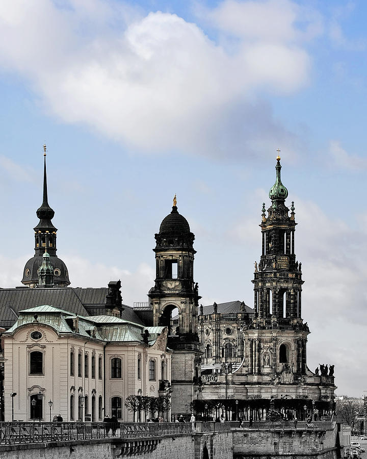 Architecture Photograph - Catholic Church of the Royal Court - Hofkirche Dresden by Alexandra Till