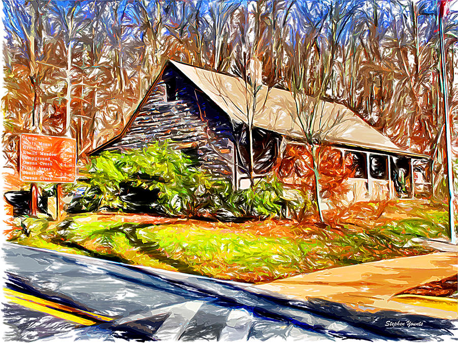 Catoctin Visitor Center Digital Art by Stephen Younts