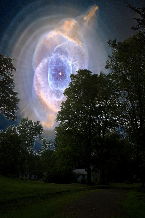 Cats Eye Nebula from Earth Photograph by Sarah McKoy