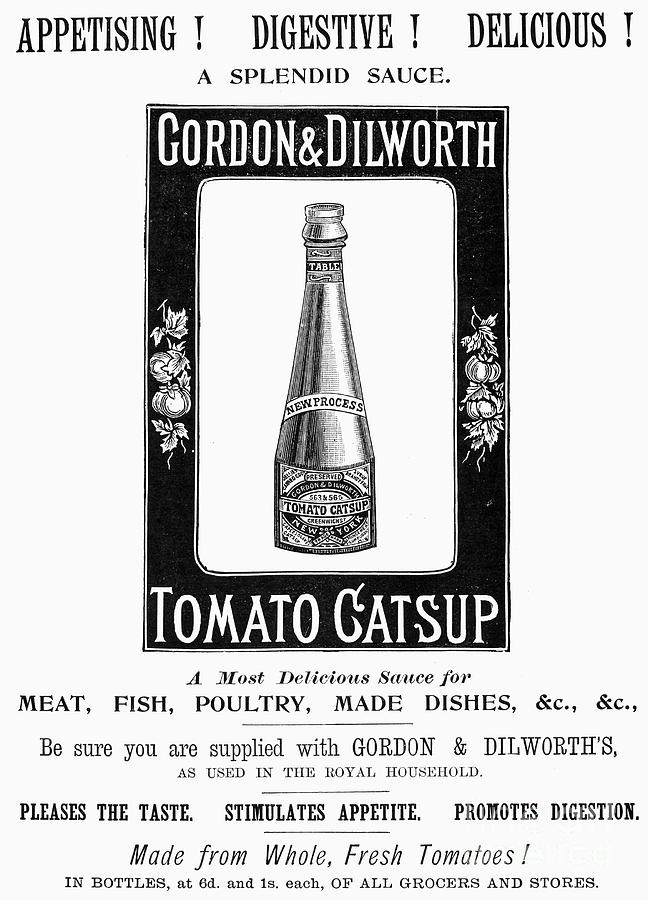 Catsup Advertisement, 1897 Photograph by Granger