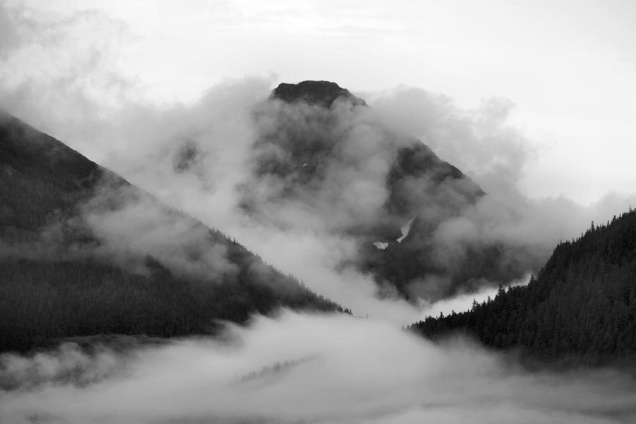 Mountain Photograph - Caught up in the Mist by Kristin Elmquist