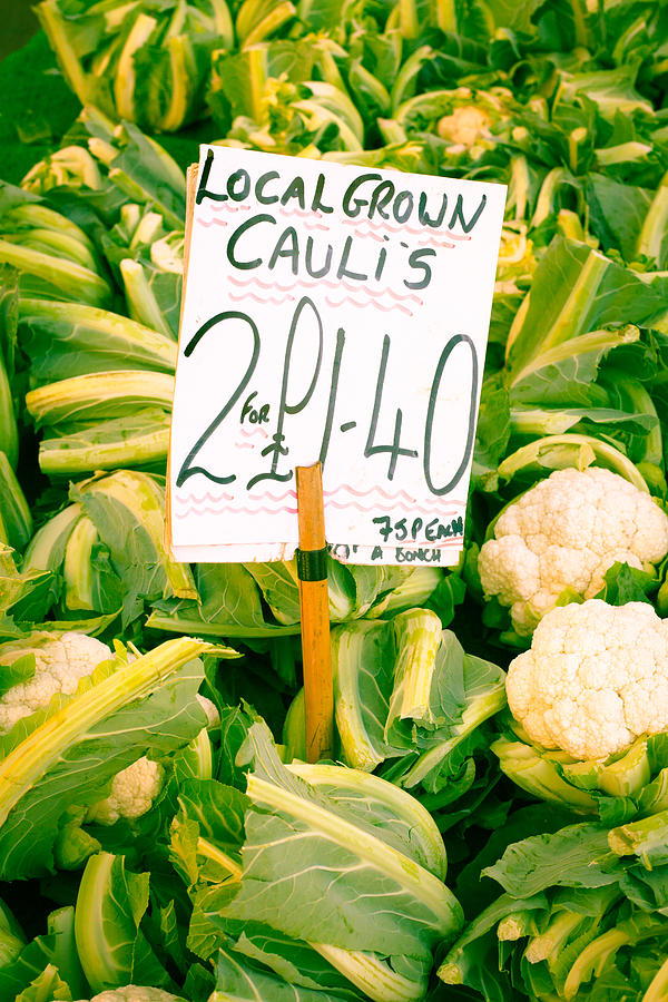 Cauliflower Photograph - Cauliflower by Tom Gowanlock