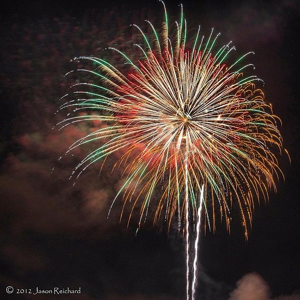 Nature Photograph - Cause Everyone Likes #fireworks Right? by Jason Reichard