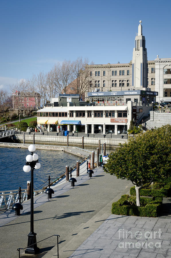 Causeway Garage And Tower Inner Harbour Victoria Bc Canada Photograph