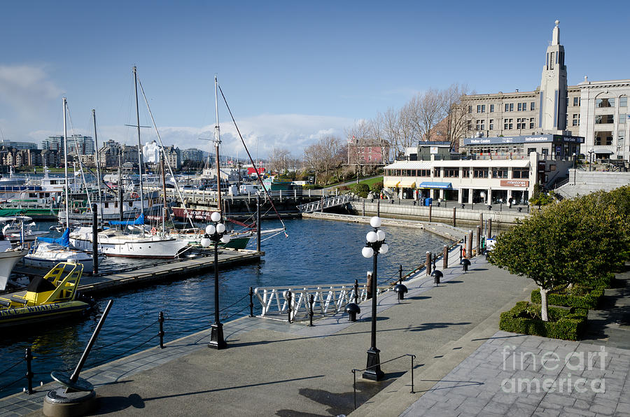 Causeway Tower Inner Harbour Victoria Bc Canada Photograph