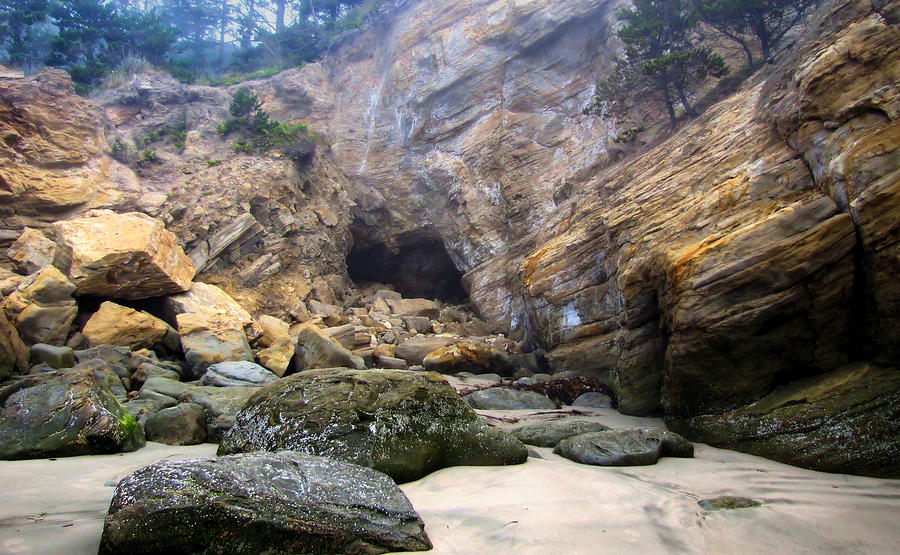 Cave at the Beach Photograph by KATIE Vigil