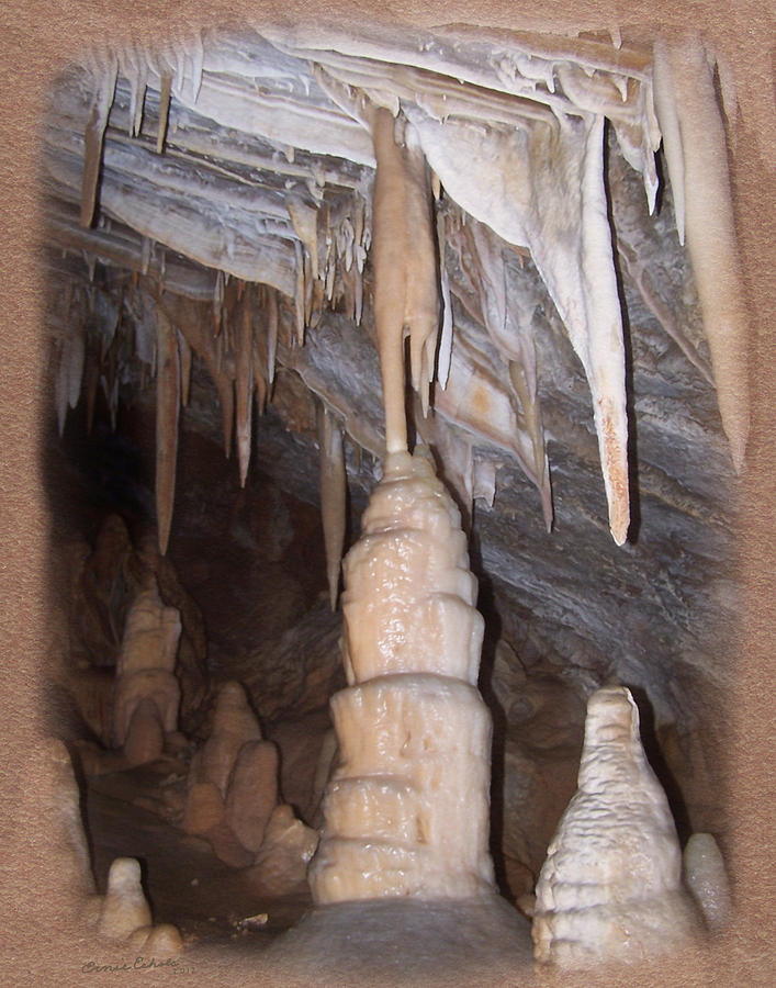 Cave Formations 44 Framed Photograph by Ernest Echols