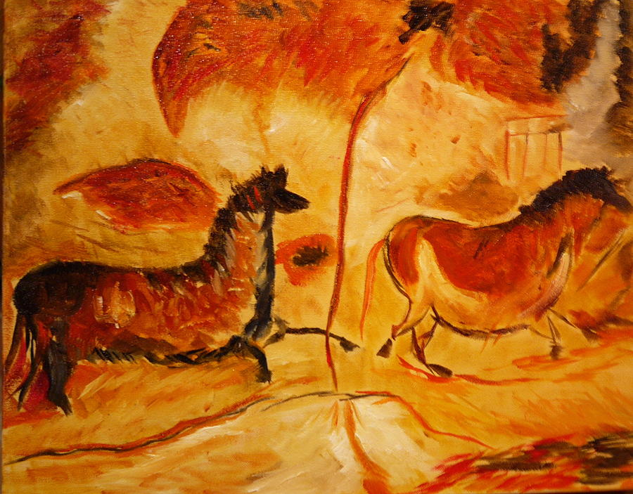 Cave Painting Painting by Mark Malone