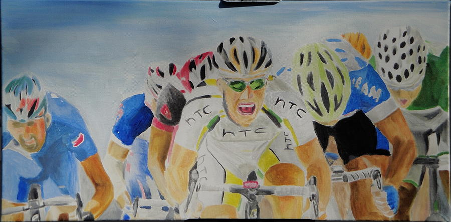 Mark Cavendish Painting - Cavendish wins by James Lopez
