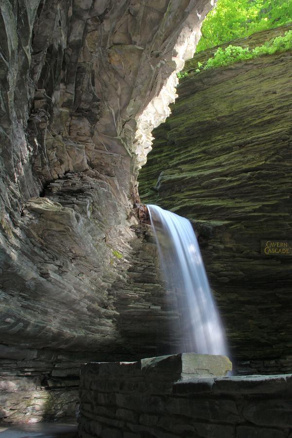 Cavern Falls at Watkins Glen State Park Photograph by Laurie Cybulak ...