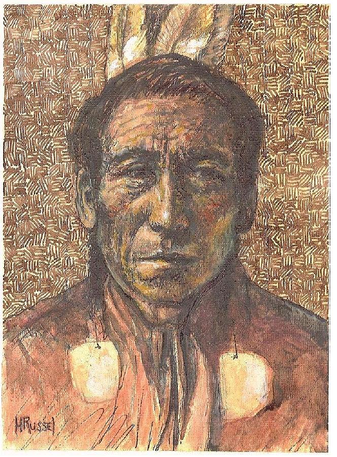 Cayuse Indian Drawing by Herb Russel - Fine Art America