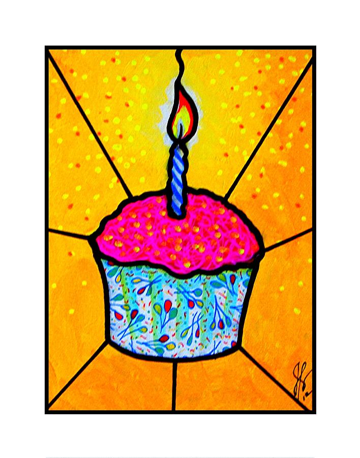 Celebration Cupcake Painting by Jim Harris