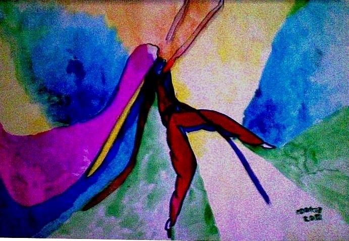 Celebration of Life.. Be..1 Painting by Rooma Mehra