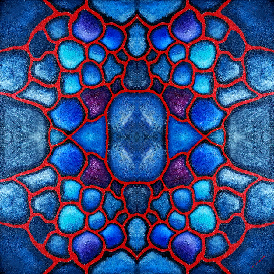 Cell Internalscape Design Digital Art by Nancy Mueller