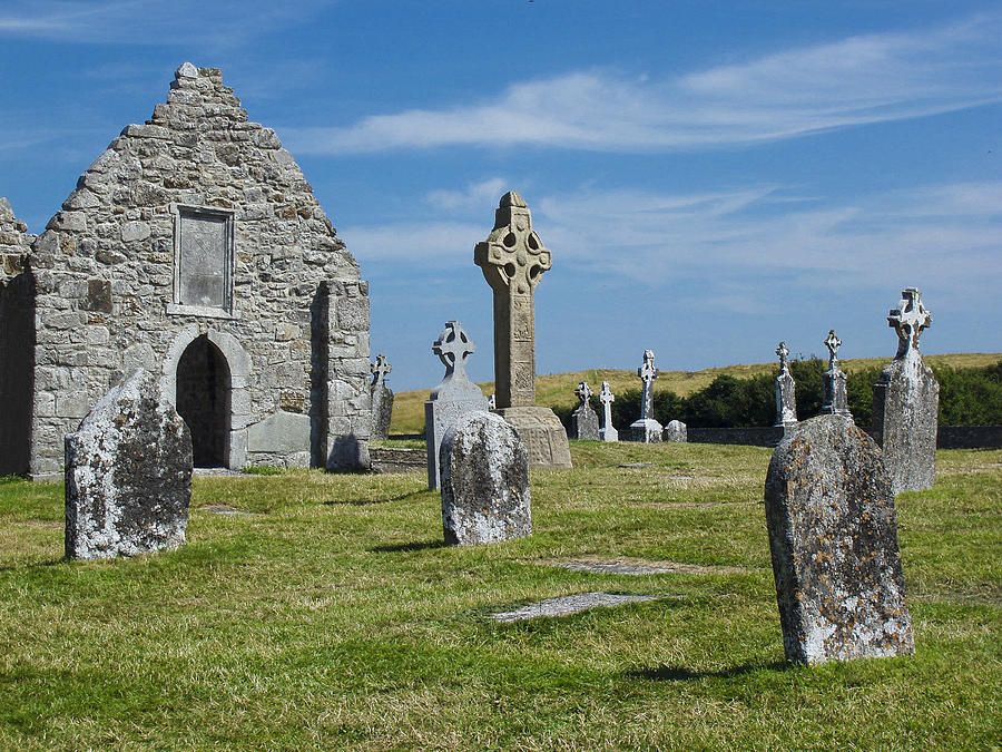 Celtic Cross at Clonmacnoise Ireland Photograph by Michael Kenney ...