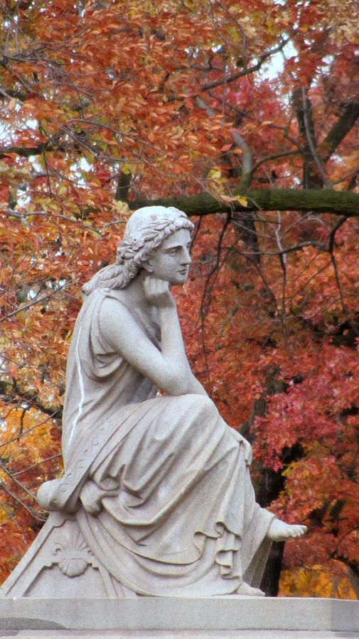 Cemetery Statue 2 Photograph by Anita Burgermeister