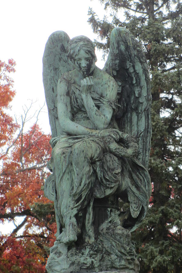 Cemetery Statue 3 Photograph by Anita Burgermeister