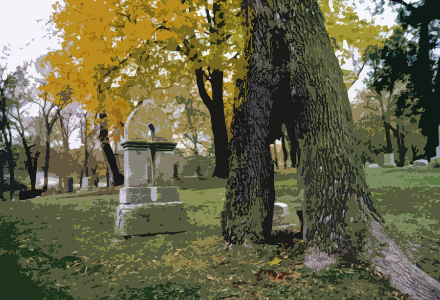 Cemetery Tree Photograph by Kimberly Mackowski