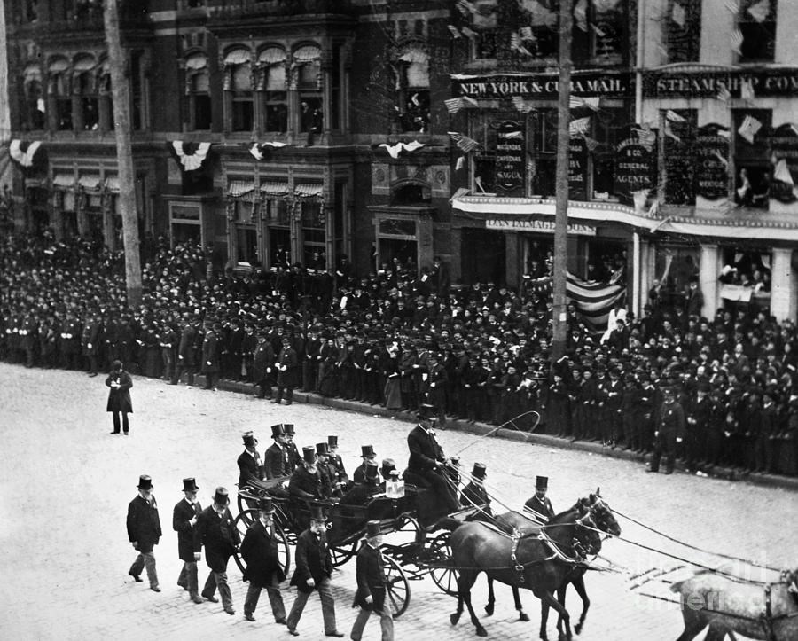 Centennial Parade, 1889 Photograph by Granger