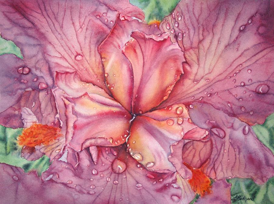 Floral Painting - Center Of The Universe by Leslie Redhead Floral Painting - Center Of The Universe by Leslie Redhead