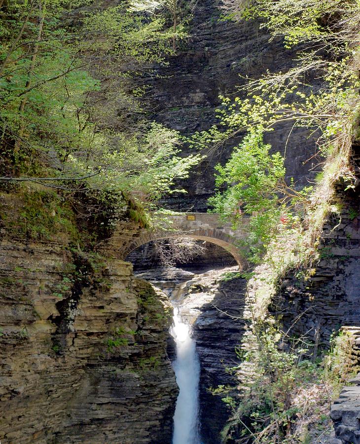 Central Cascade of Watkins Glen Two Photograph by Joshua House