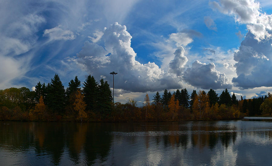 Central Pond Hawrelak Park Edmonton Photograph by David Kleinsasser