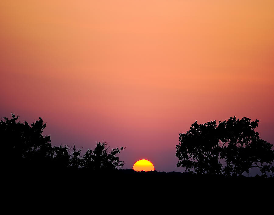 Sunset Photograph - Central Texas Sunset by Charles Fletcher