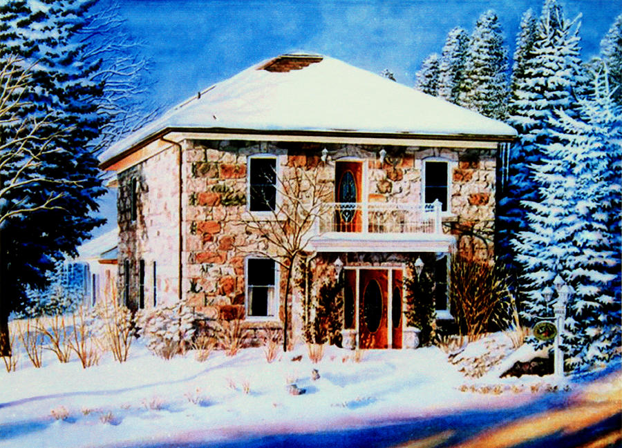 Century Farmhouse Home Painting by Hanne Lore Koehler
