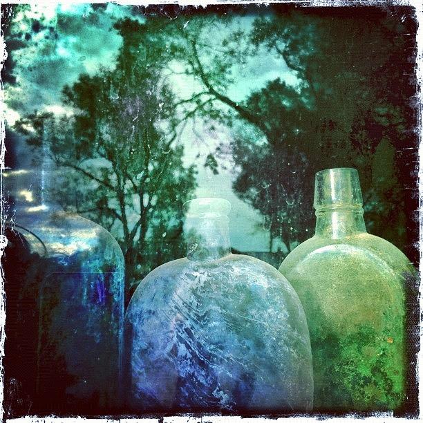 Bottle Photograph - Cerrillos Reflection by Felice Willat
