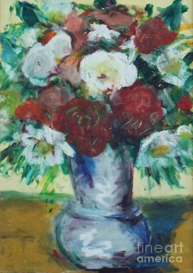 Still Life Painting - Cezanne meets Interflora by David Abse