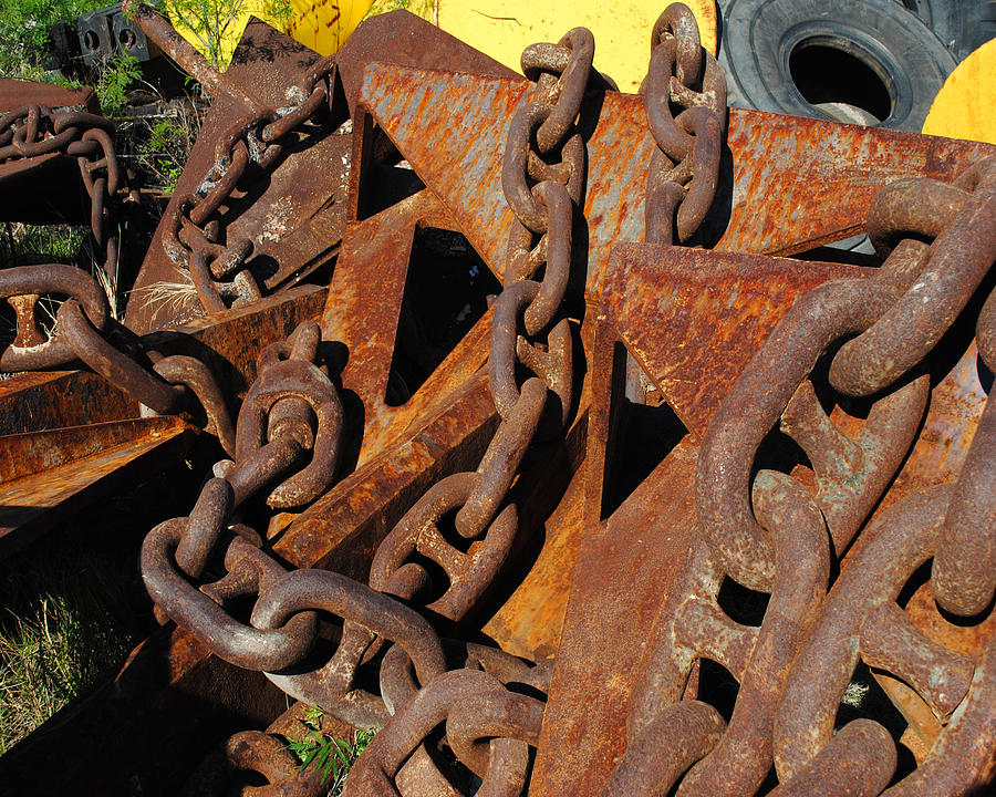 Chains and Anchors Photograph by Steve Sperry
