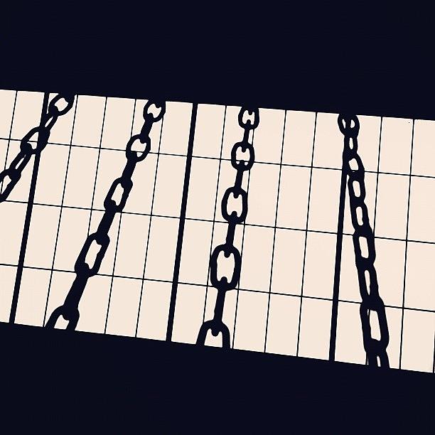 Abstract Photograph - Chains And Bars // #abstract by Kevin Mao