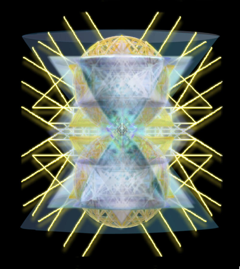 Chalices Digital Art - Chalices From Pi Sphere Goldenray II by Christopher Pringer Chalices Digital Art - Chalices From Pi Sphere Goldenray II by Christopher Pringer