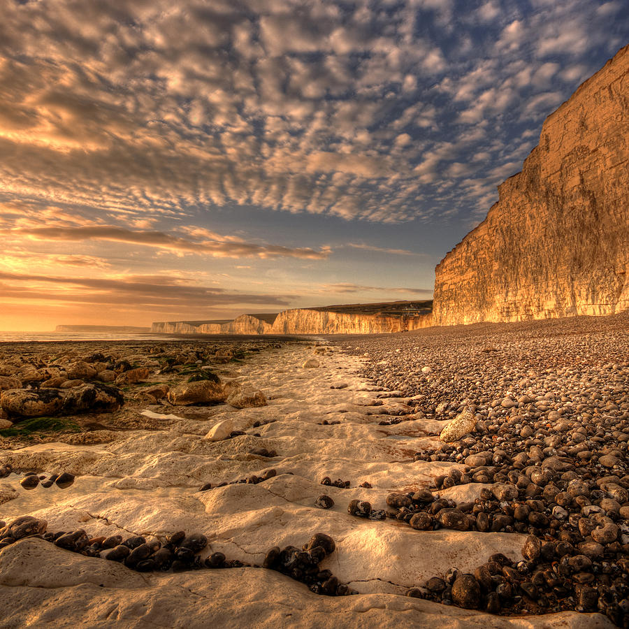 Beach Photograph - Chalky Path by Mark Leader