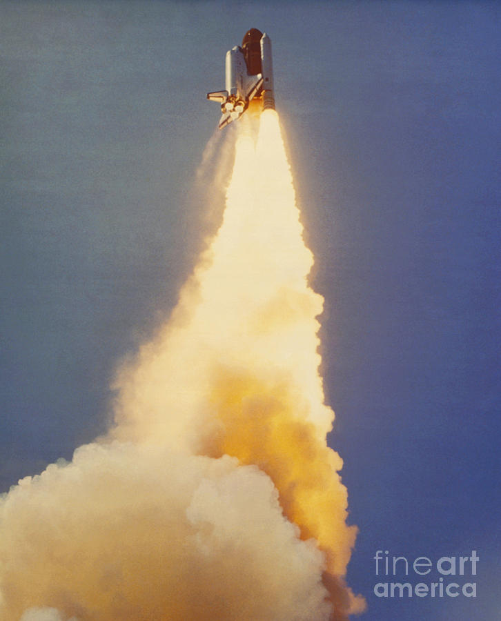 Challenger Lift-off Photograph by Science Source